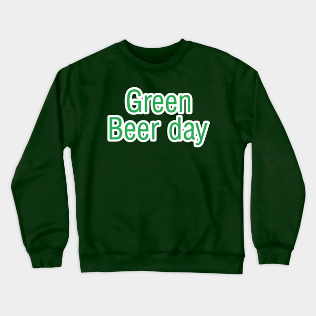 St Patricks Day Beer Elements Crewneck Sweatshirt by r.abdulazis